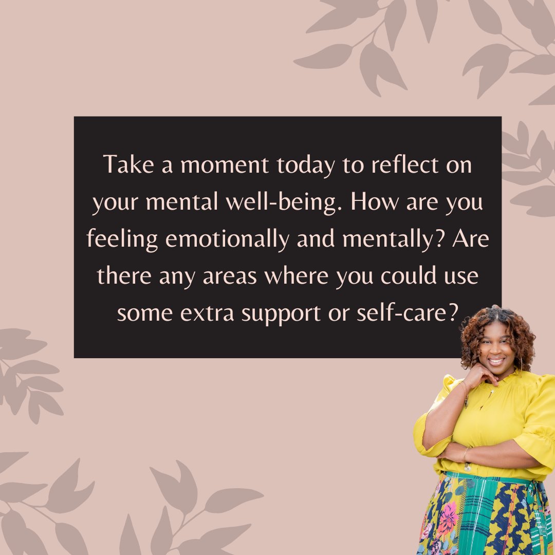 Take a moment for self-reflection: How are you feeling emotionally and mentally today? Your well-being matters, and it's important to check in with yourself regularly. Share your thoughts in the comments below! 

#MentalHealthAwareness #Couragetoovercome #reflection #mentalhealth