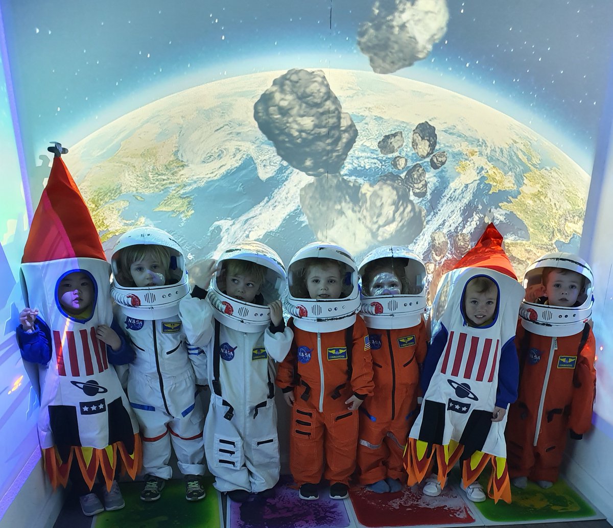 Pre Prep went to The Armagh Planetarium for a ‘Space Adventure’! The children watched a space show about ‘George the Astronaut’ in the digital theatre and made and decorated rocket parts to fire outside. 

What amazing little astronauts! 🪐 

#DowneyHouse #PrePrep