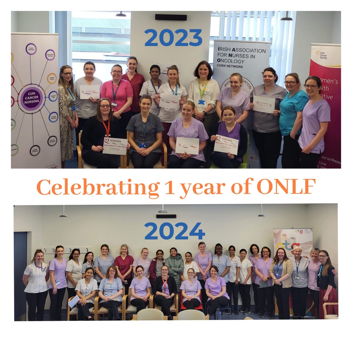 Celebrating our first anniversary of the Oncology Nuring Learning Forum launched on ECND 23. We are privileged to work with such a dynamic and fantastic cancer team @CUH_Cork @IANOCancerNurse @Magnet4europeH @UCCCancerTrials @maeve_cloherty @jane_shanahan @mazerini1 @KateOCon11