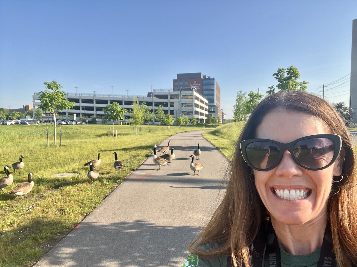 Look! 👀 My #walktowork today ⁦@OSUWexMed⁩ ⁦@OSUCCC_James⁩ ⁦@OSUHematology⁩ #nurse #nursepractitioner #oncology #cancer #lymphoma #HIV #addiction #stigma #research