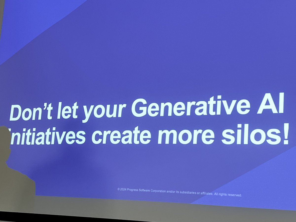 Into semantics and data integration to bring value to your data. Enlightening sessions at the @MarkLogic world tour in Amsterdam. Staying away from the hype! @ProgressSW #genai #data