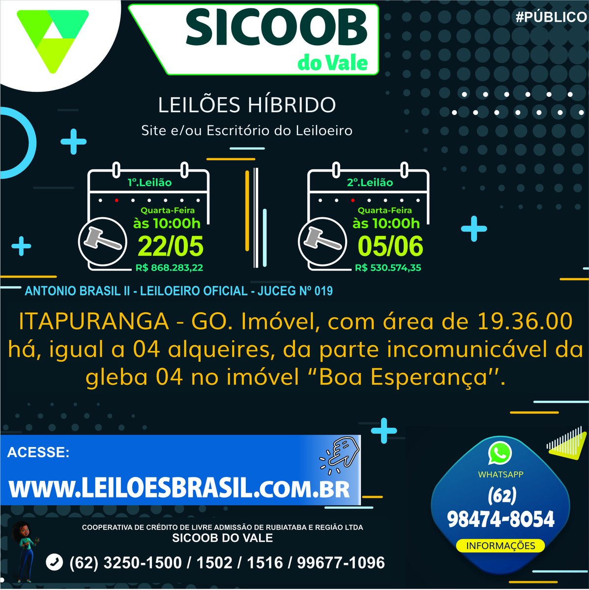 Imóvel em Itapuranga/GO!

Saiba mais em LEILOESBRASIL.com.br

#sicoob #vale #dovale #sicoobdovale #sicoobvale #leiloesbrasil #online #leilaodeimoveis #itapuranga #leiloeiro #hugheva #vendas #vendadeimoveis #leilaosocomleiloeiro #vendasonline