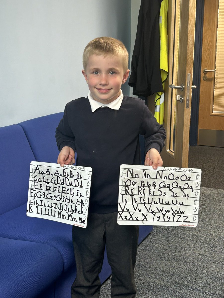 We are so proud of Daniel who is trying so hard with his handwriting. #LearningWithoutLimits
