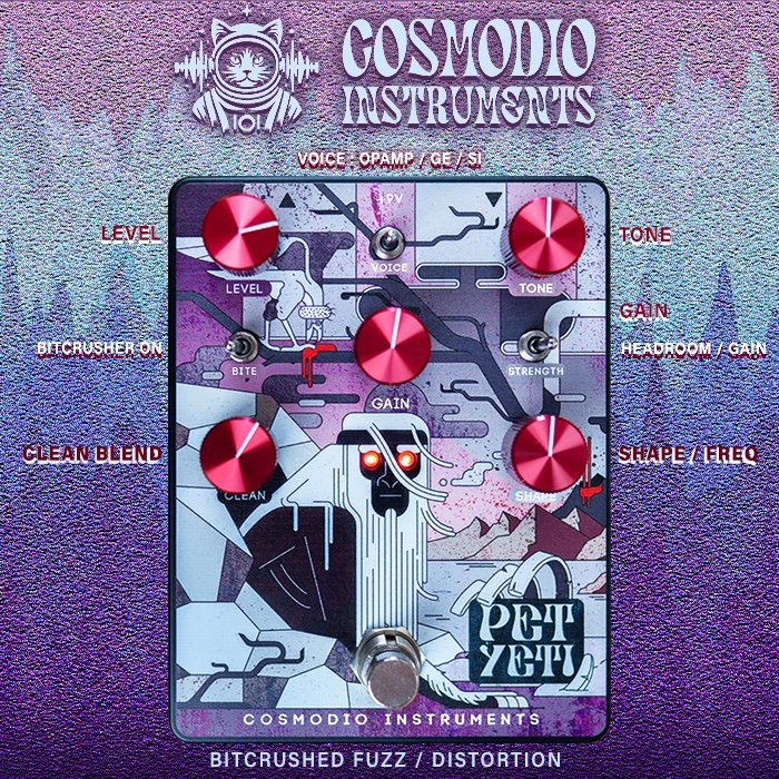 Cosmodio Instruments make and impressive debut with its Pet Yeti Bitcrushed Fuzz / Distortion - guitarpedalx.com/news/gpx-blog/… @cosmodio.instruments #cosmodioinstruments #cosmodioinstrumentspetyeti #petyetibitcrusherfuzz #bitcrusherfuzz #bitcrusher #fuzzpedal #distortionpedal