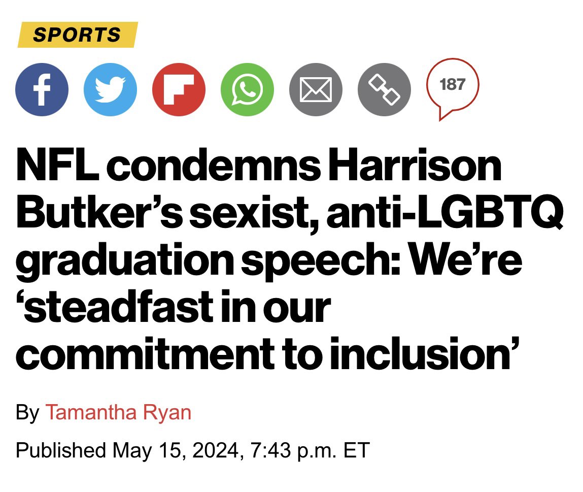 The NFL is acting like the UN with condemnation of a player for having an opinion. 

Players better not have an opinion that the NFL doesn’t approve of…….