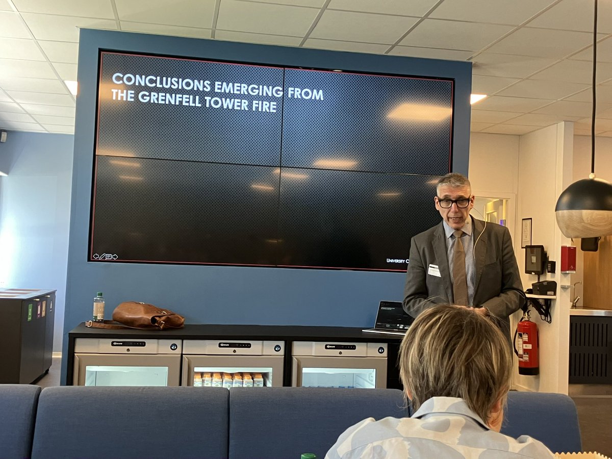 José Torero talking about the Grenfell Tower Fire at #dbi #fire