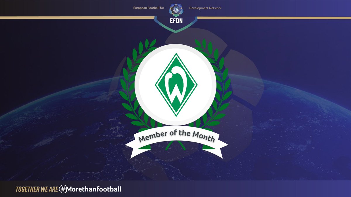 🏅We are thrilled to announce the nominated club for the May 2024 EFDN #MemberoftheMonth award: @werderbremen ℹ Follow the link to read the interview and learn more about the #memberofthemonth initiative! efdn.org/blog/news/efdn… #MoreThanFootball