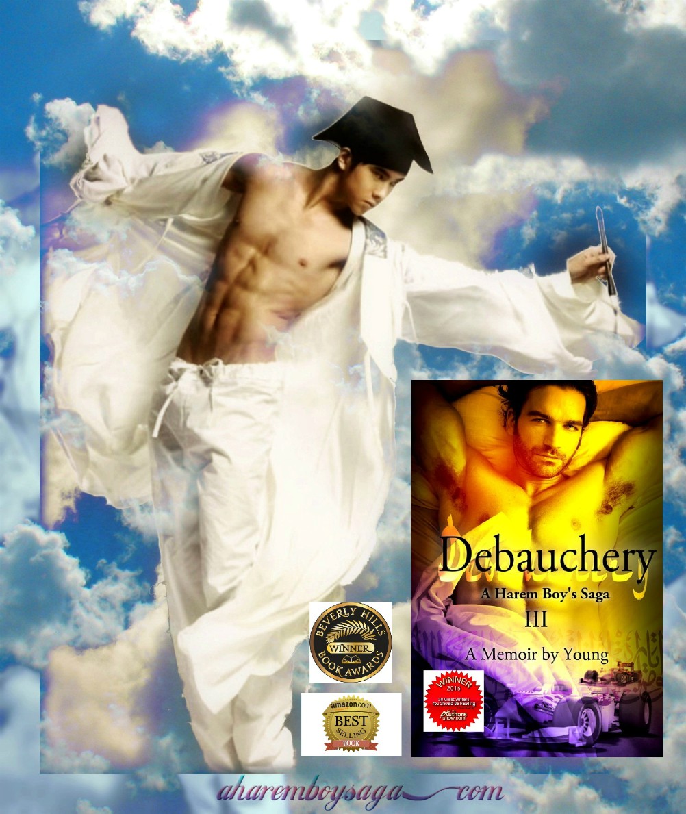 I was delighted to blossom early in life.
DEBAUCHERY getBook.at/DEBAUCHERY is the 3rd book to a sensually captivating memoir about a young man coming of age in a secret society & a male harem.
#BookBoost #AuthorUpRoar