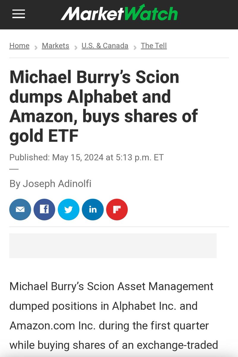 Big Short Michael Burry'nin dün yayınlanan portföyündeki en büyük yenilik altın yatırımı. Burry, fiziki altına yatırım yapan borsa yatırım fonu Sprott Physical Gold Trust (PHYS) hisselerini satın almış (portföyün %7,37'si). Çinli şirketlerdeki hisselerini de artırmış. 🧐