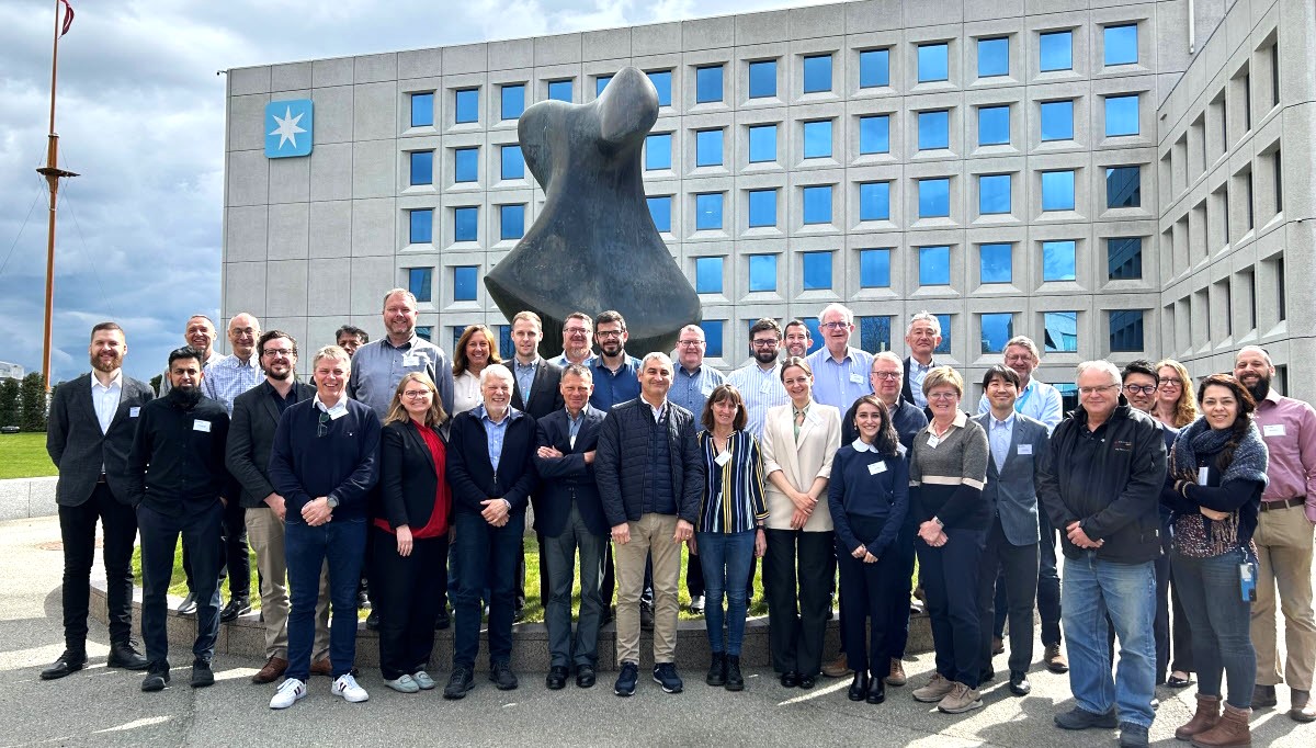 Mid April, the #CIMAC Working Group 7 (#Fuels) with their chair Dr. Bartosz Rozmysłowicz (<a href="/WinterthurGD/">WinGD</a>  Ltd.) and secretary, John Stirling (World Fuel Services) met at <a href="/Maersk/">Maersk</a>  offices in Copenhagen. Read more here: cimac.com/news-press/new…