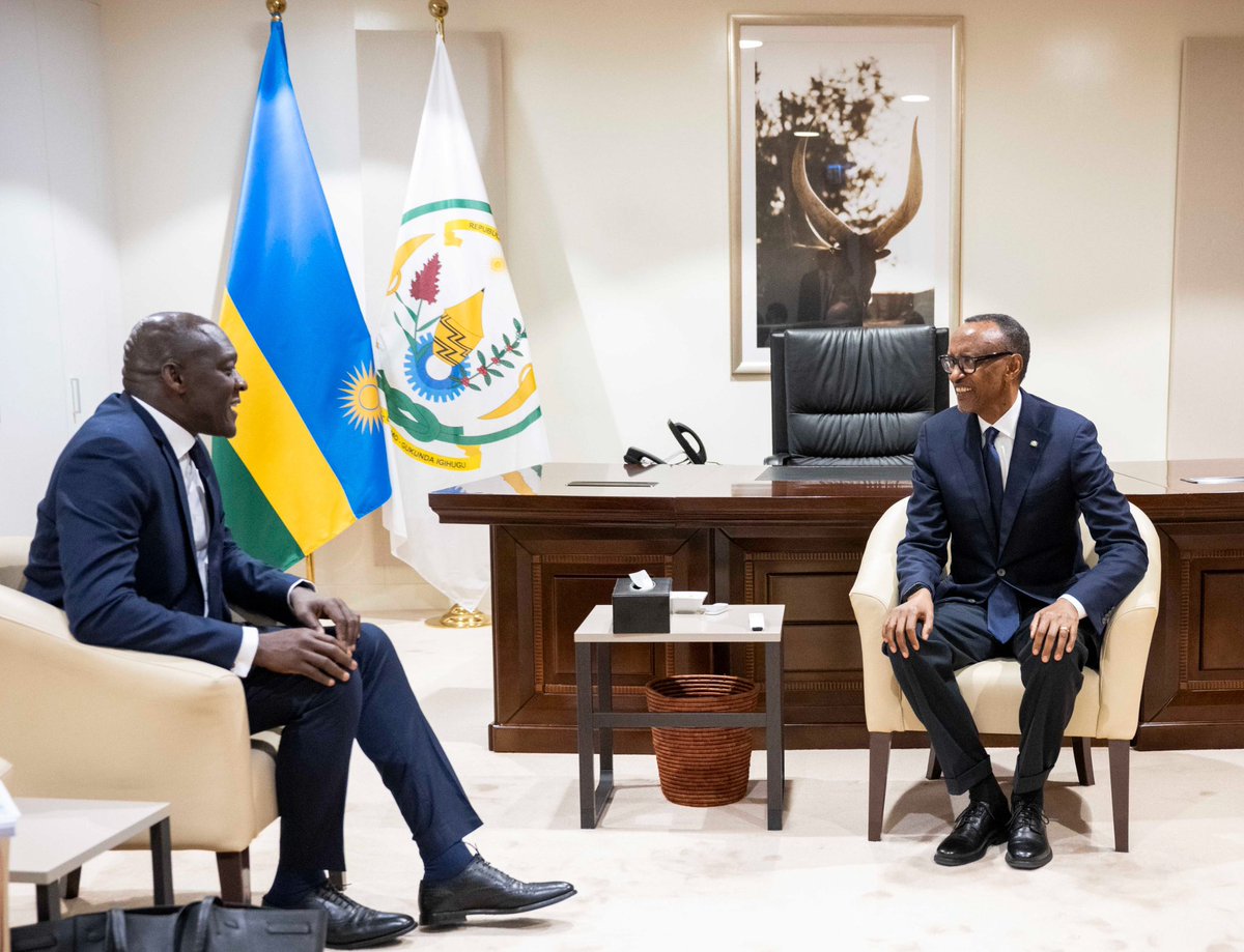President Kagame also met with Makhtar Diop @Diop_IFC, the Managing Director of the International Finance Corporation @IFC_org and co-organizer of the Africa CEO Forum underway in Kigali. They discussed the existing good collaboration between IFC and Rwanda in key growth-driving