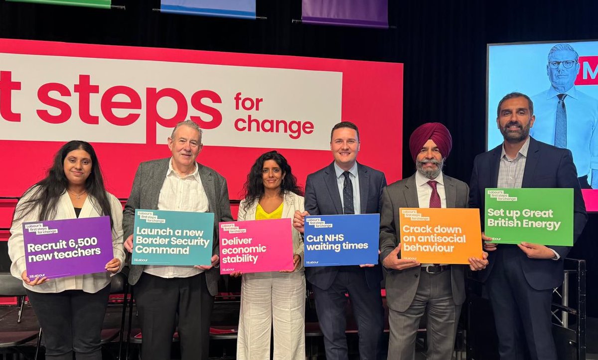 Fantastic to join @keir_starmer, @wesstreeting and the rest of the Shadow Cabinet today for the launch of Labour’s First Steps for Change. As MP for Ilford South, I will work with Keir to deliver the pragmatic, transformational change that our country is crying out for.