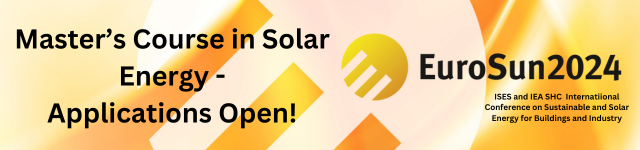 Join us for the Master's Course in Solar Energy at EuroSun 2024! This is your chance to study alongside top professionals and researchers at one of the foremost conferences in solar energy. Application Deadline: May 31, 2024 eurosun2024.org/programme/mast…