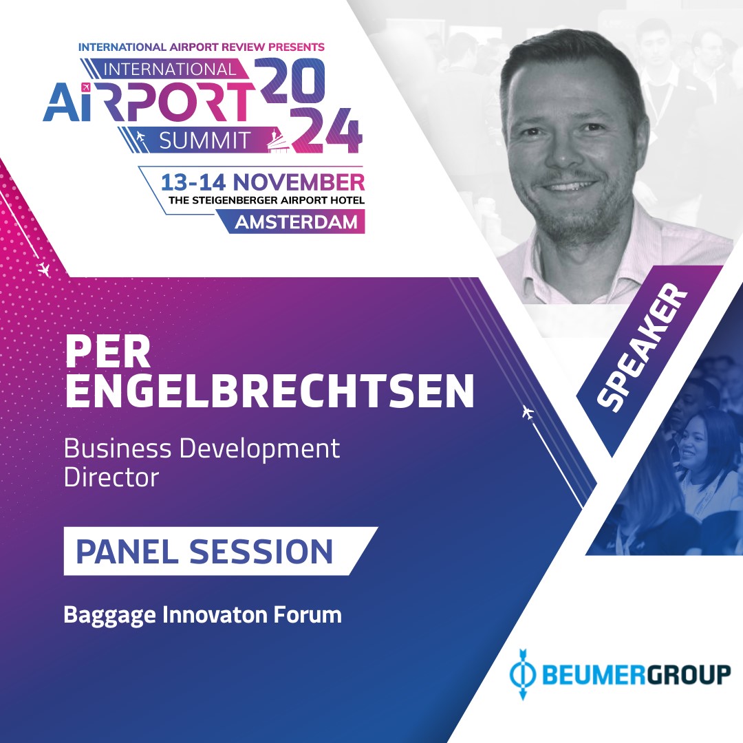 🔔 Speaker Alert: Per Engelbrechtsen from Beumer Group joins our International Airport Summit! With over 25 years of experience Per brings invaluable insights to our 'Bags of innovation: Automated baggage handling' panel. ✈️ obi41.nl/98afatc6 #IAS2024 #AirportSummit