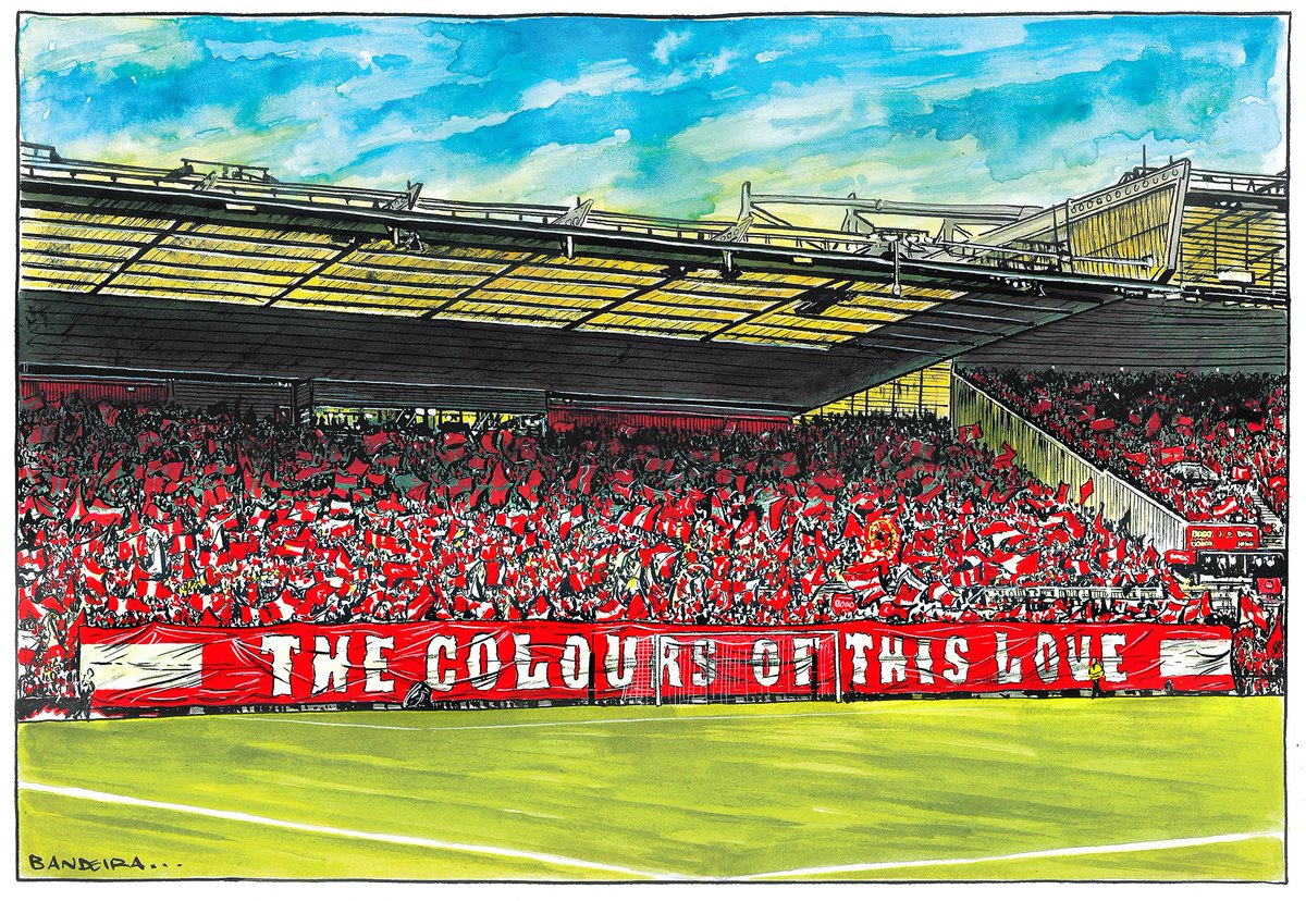 RED WALL Illustration for RIVERSIDE 2025 calendar Calendar out in July but you can purchase individual prints of any image here from both AYRESOME 2024 and RIVERSIDE 2025 collections 👇 graemebandeira.co.uk/shop/ #MiddlesbroughFC #Boro #UTB #Riverside