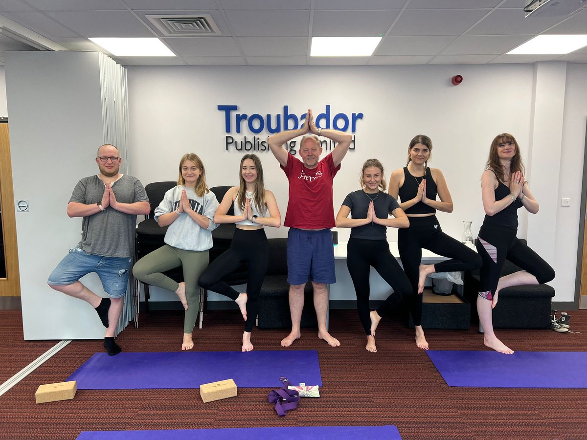 Next stop on our #mentalhealthawarenessweek roster of activities - yoga with the amazing Helen Braithwaite 🧘‍♀️It was a welcome break in the day to challenge themselves, release tension and feel strong, leaving the team feeling rejuvenated and relaxed.