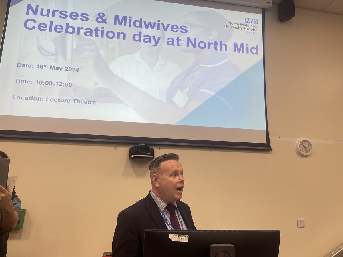 Colette Datt 🌈💙MBE RGN RNC BSC MSC (@datt_colette) on Twitter photo Some pictures from @NorthMidNHS #IDN/M celebrations today with our chief nurse <a href="/lenny_byrne/">Lenny Byrne</a> with a special tribute to a very special person CNS Tom O’Connor - so many staff & patients ‘will not forgot his name or how he made them feel’ Some pictures from @NorthMidNHS #IDN/M celebrations today with our chief nurse <a href="/lenny_byrne/">Lenny Byrne</a> with a special tribute to a very special person CNS Tom O’Connor - so many staff & patients ‘will not forgot his name or how he made them feel’