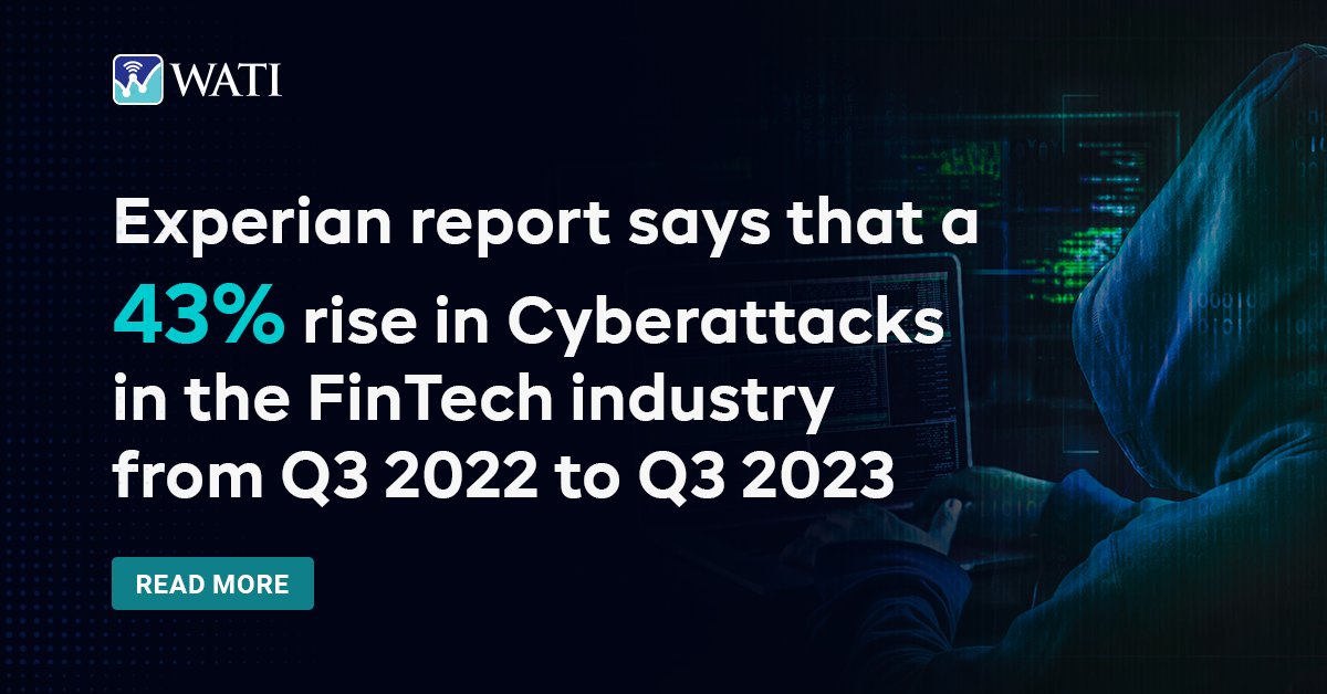 Experian reports a 43% spike in FinTech cyberattacks from Q3 2022 to Q3 2023. Secure your company with VAPT to protect data and reputation. Read our blog for expert insights on VAPT's importance in FinTech.

Read more: wati.com/safeguarding-s…

#VAPTService #PenTesting #FinTech