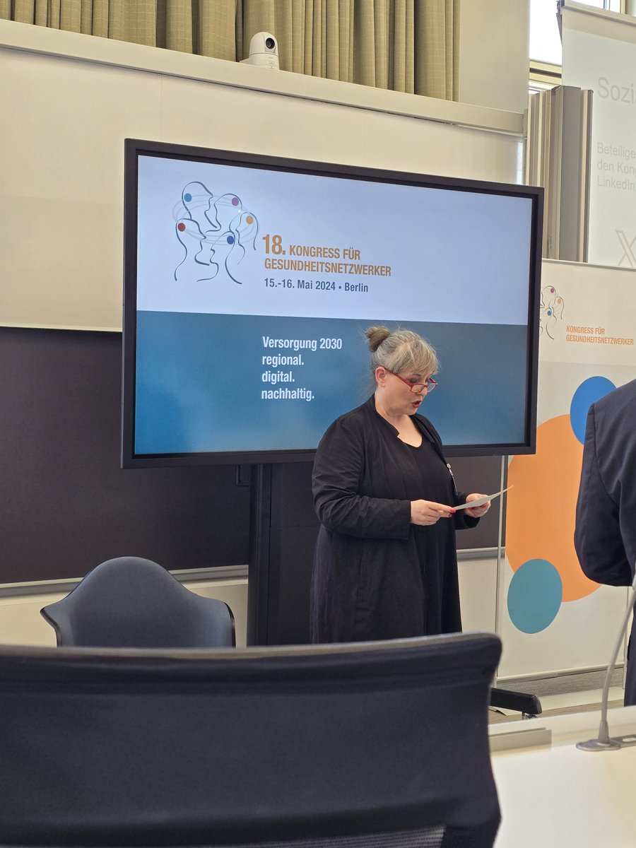 Pia Mayer, BiM – Bundesverband Internetmedizin e. V., Hamburg, moderiert eine Session zu Geschäftsmodellen in Datenräumen #GNK2024