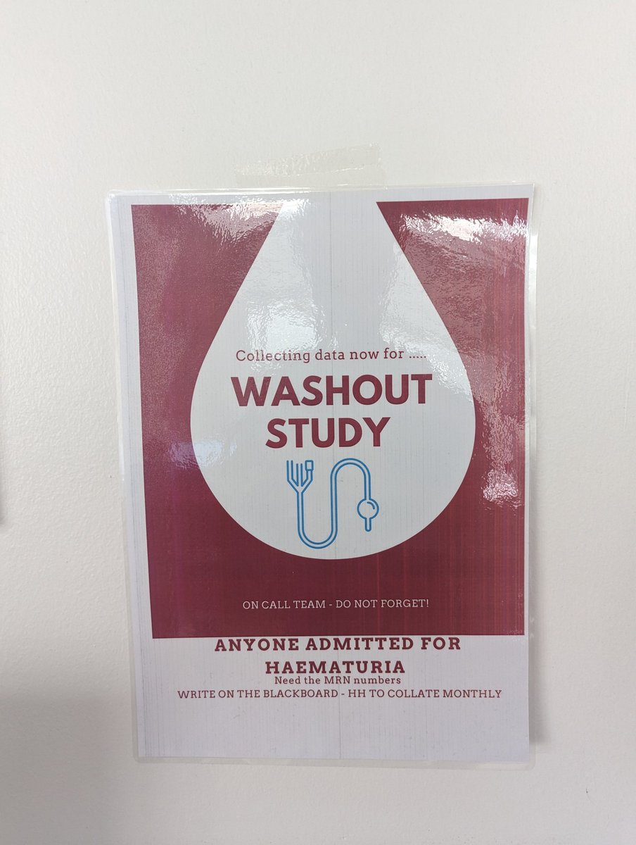 A big shout out to @Urology_KCH for their support. What a brilliant way to ⏫ patient recruitment for #WASHOUT 💪 👀 It is not too late to join 🩸Sign up to improve the evidence base surrounding unscheduled haematuria management! Official registration: redcap.link/washoutregistr…