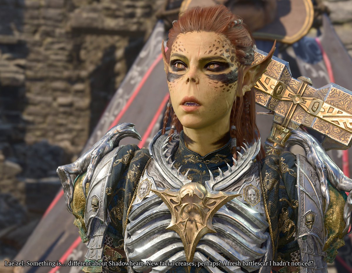 BeeTriesGames's tweet photo. Oh Lae'zel. Never change. I love you. #bg3 #BaldursGate3 https://t.co/RcOMTJbtSi