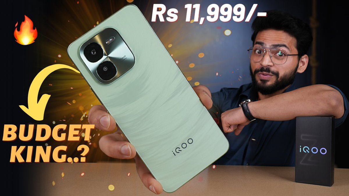 iQOO Z9x Review | At Just Rs 11,999/- ⚡️ | 6000 mAh Battery | 44W Flash ... youtu.be/WmWGZKMW0iQ?si… @IqooInd