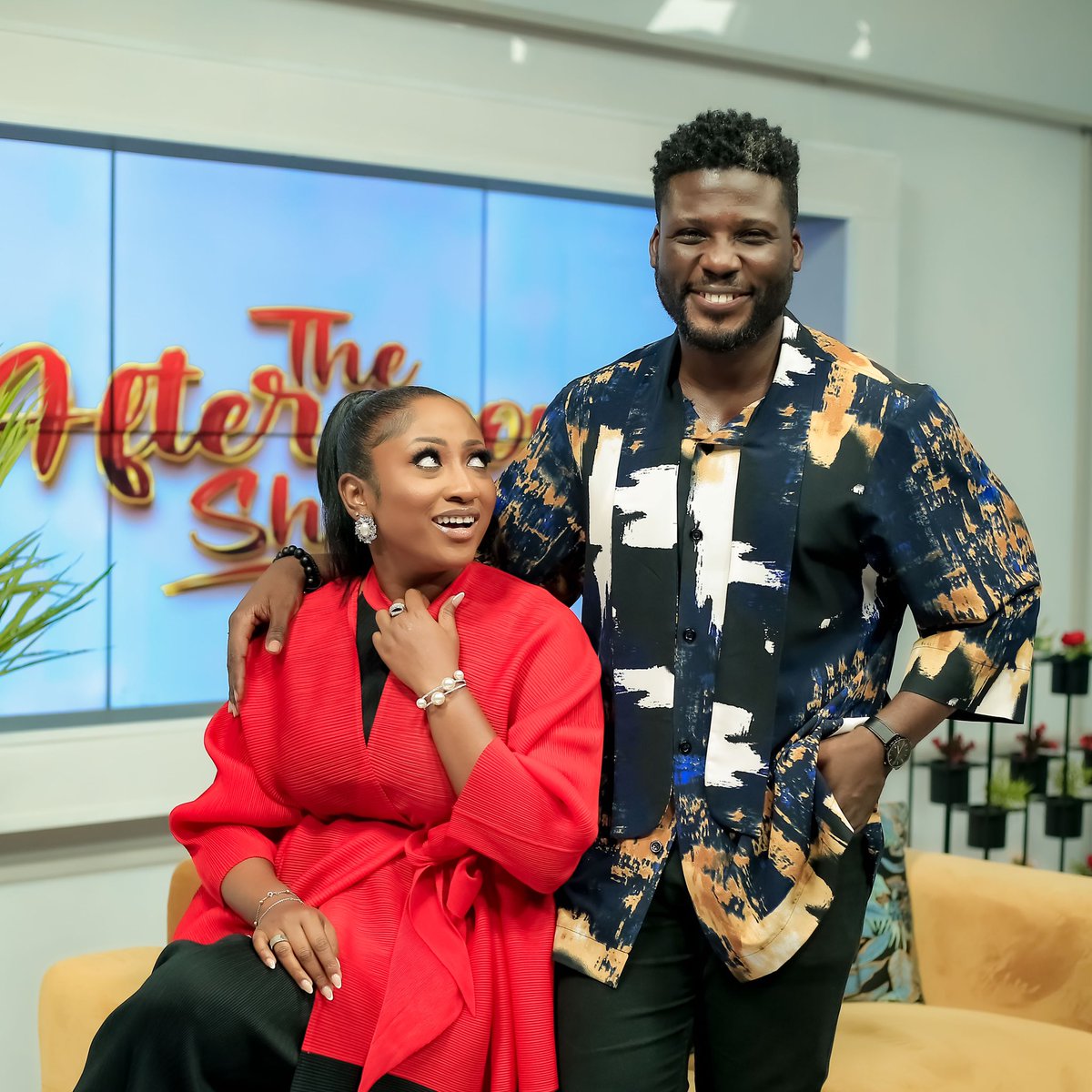 Catch #TheAfternoonShow at 1PM with Anita and Godwin Bringing the laughs and the looks every time! 😀