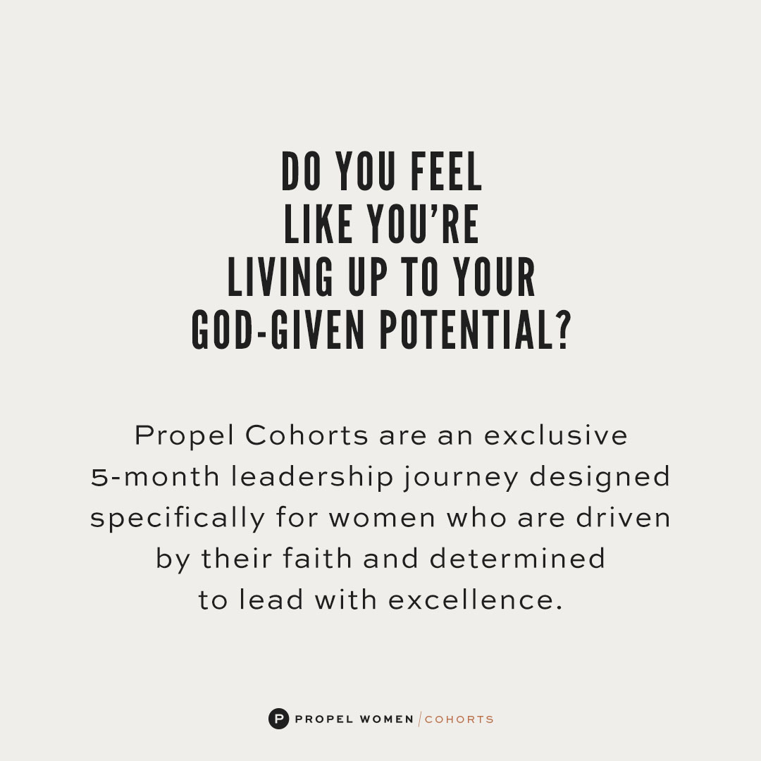 Apply now! Early bird pricing ends June 1. Don’t miss this opportunity to be part of a select group of women leaders ready to propel to the next level. Spaces are limited and applications are open! Head to PropelWomen.org/Cohort to apply now ✨