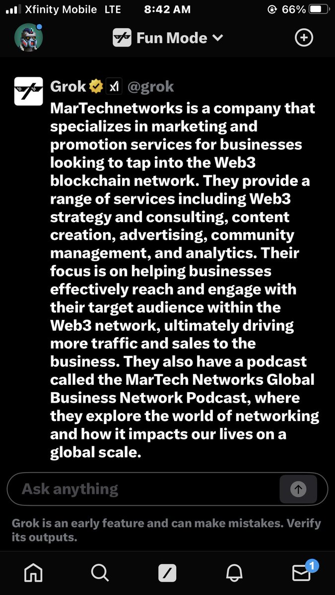 GM All

Focus on your intentions 

Surround yourself with individuals that share your mindset

Know that Web3 is not a playground. It is a business environment 

Stay away from bullshiTTers

If you don’t know what we do in #Web3….Ask @grok 

Have a Fantastic day🙏🏿
⬇️