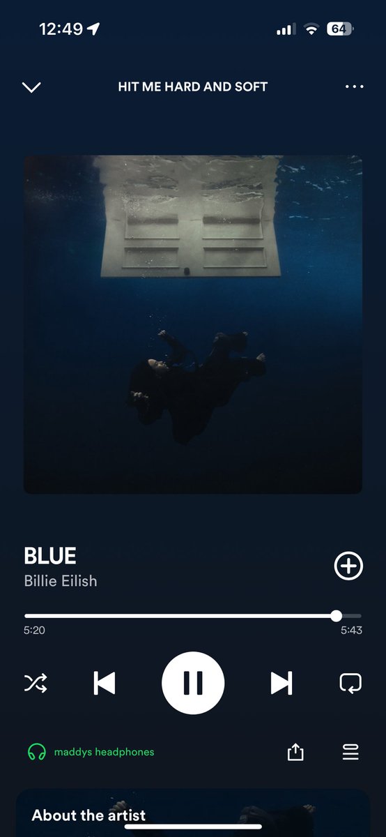 maddyyswift's tweet image. HOLY FUCK #BillieEilish #trueblue