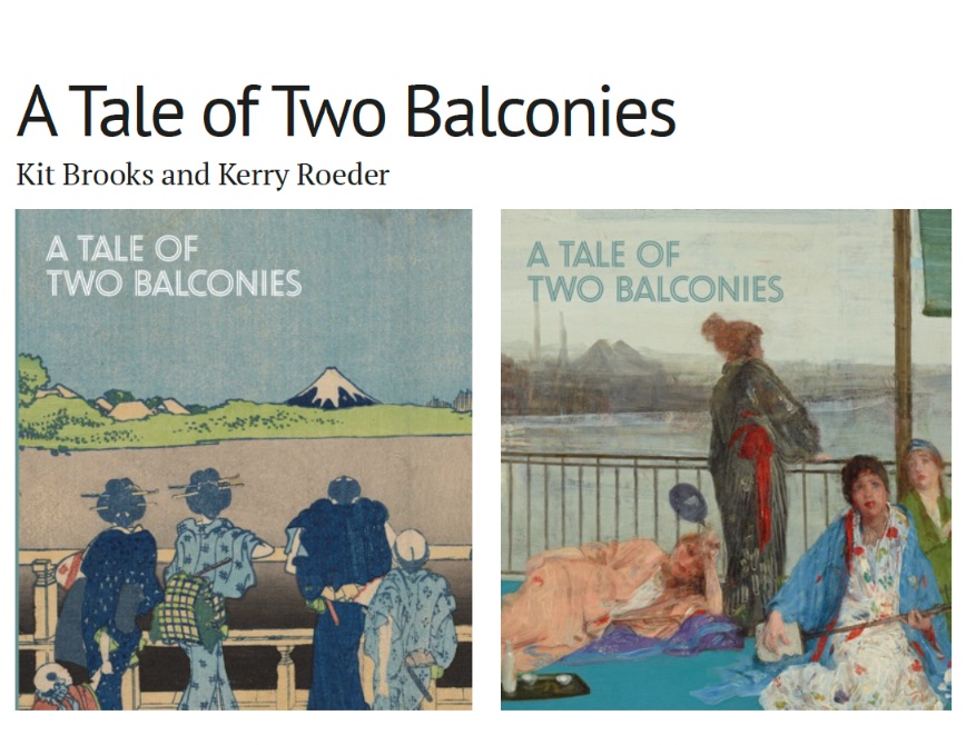 One to look forward to! Publishing later this year, 'A Tale of Two Balconies' features #Hokusai’s 'The Sazaidō of Gohyakurakanji' and #Whistler’s 'Variations in Flesh Colour and Green – The Balcony', and also includes creative drawing, collage, colouring & press-out activities.