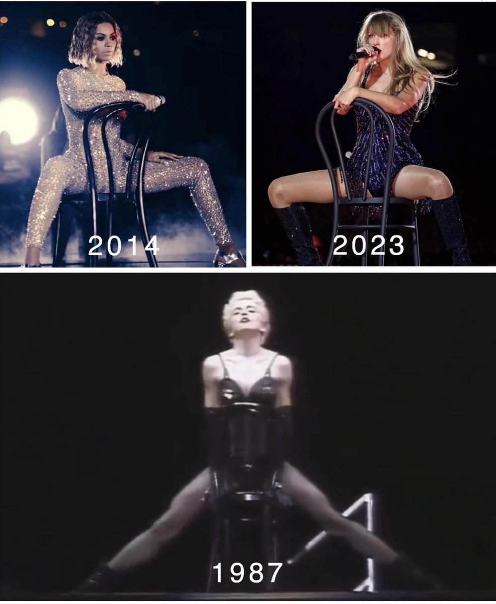.⁦@Madonna⁩ introduced chairs to the concert stage in 1987. 👑
