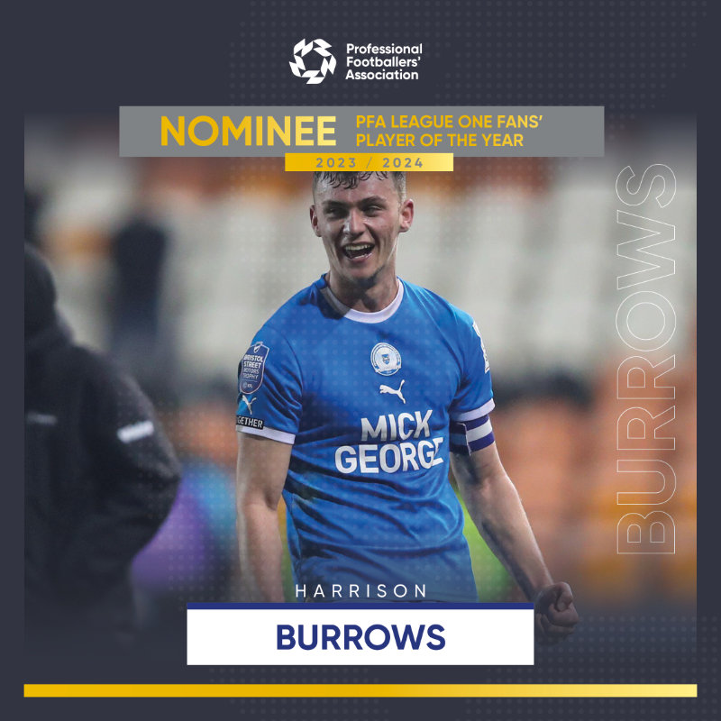 theposh's tweet photo. 🎖️ Harrison Burrows nominated!

Our skipper has been nominated for the @PFA League One Fans’ Player of the Year.  Congratulations H 👊

Get voting for @BurrowsHarrison below ⬇️

#pufc