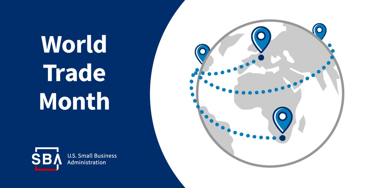 It may be easier to expand your market than you think. Consider exporting for your small business and find resources to help you get started here: sba.gov/tradetools #WorldTradeMonth