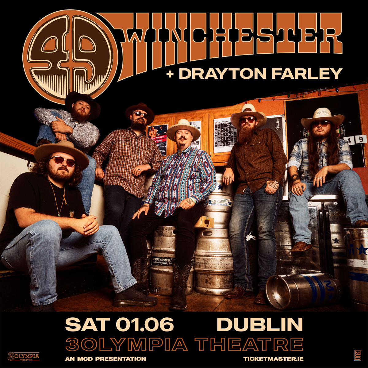 🚨Coming Soon!🚨 Virginia-based band @49winchester play their biggest Irish headline show to date in 3Olympia Theatre on Saturday 1st June 2024. With support from Drayton Farley @ahardupvibe Tickets on sale now with @TicketmasterIre 3olympia.ie/whats-on/49-wi…