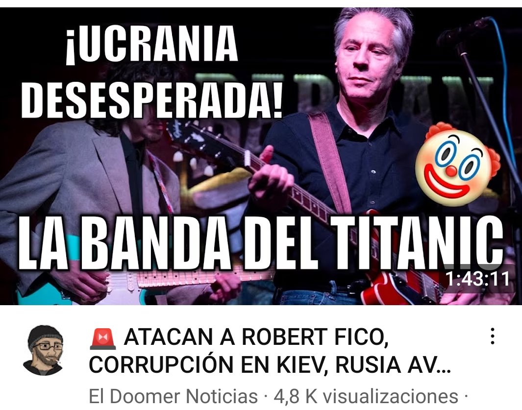 Atacan a Robert Fico corrupción en Kiev, Rusia avanza... youtube.com/live/FtudbnQZt… @El_Doomer @Geitley @Ameraun1 @DabitxoPiston @ZCelemin @Erramun2014 @AAretxaba @EsterKattyAnna @Altafaja1P