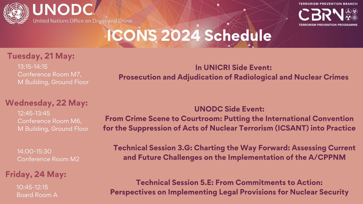 Be sure to check out our participation in technical sessions and other side events at #ICONS2024 as well. 

#nuclearsecurity