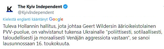 @PersonalGebus Sekin oli täysin odotettavissa, maahanmuutto on se, joka painaa vaakakupissa, mutta tuolla puskurivaltioiden takana on niin helppo kalastella ääniä 
kyivindependent.com/netherlands-ne…