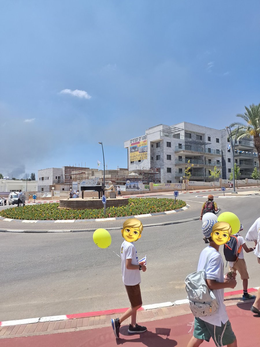 South of Israel again.
In Sderot,  where kids are born into missiles alarms, the shelters every 50 meters in the street are painted gay colors, and there are no sirens, but loudspeakers invite people into them by the 'Red Color' code in a 'normal ' voice so the kids are less
