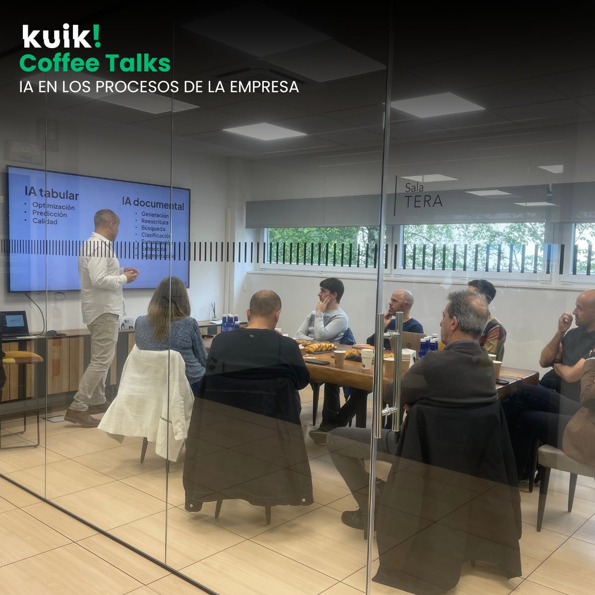Kuik! - Do your best. (@kuik_softwareit) on Twitter photo 🌞Esta mañana hemos compartido un desayuno junto con algunos de nuestros clientes, mientras nos sumergíamos en la exposición de Unai Martínez de <a href="/Skootik/">Servicios de Inteligencia Artificial</a> sobre el impacto de la #IA en los procesos internos de las empresas. 📷
#CoffeeTalks #SkootiKuik 🌞Esta mañana hemos compartido un desayuno junto con algunos de nuestros clientes, mientras nos sumergíamos en la exposición de Unai Martínez de <a href="/Skootik/">Servicios de Inteligencia Artificial</a> sobre el impacto de la #IA en los procesos internos de las empresas. 📷
#CoffeeTalks #SkootiKuik