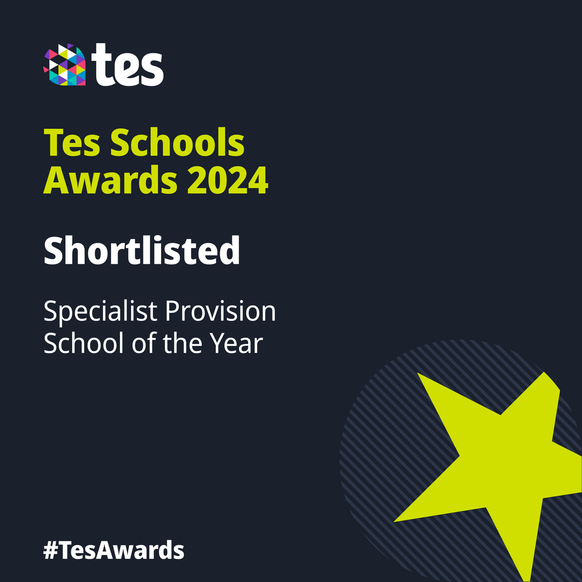 We're so pleased to share that Thomas Middlecott Academy have been shortlisted for Specialist Provision School of the Year; in recognition of the amazing work they do at their onsite Alternative Provision. 

Congratulations to all at @TMAkirton!

 #TesAwards @Tesforteachers