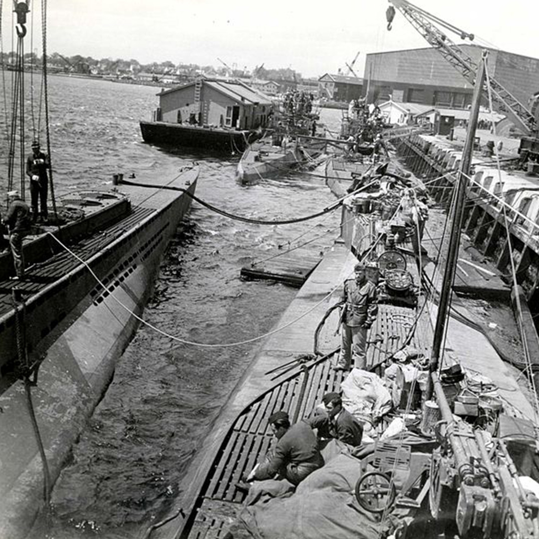 May 16, 1945 - The Nazi sub, U-234, surrenders in New Hampshire. This sub was headed for Tokyo with 10 containers of uranium oxide. This captured material was used in the atomic bombs dropped on Hiroshima and Nagasaki. #onthisday #thisdayinhistory #ushistory #ww2 #ww2history