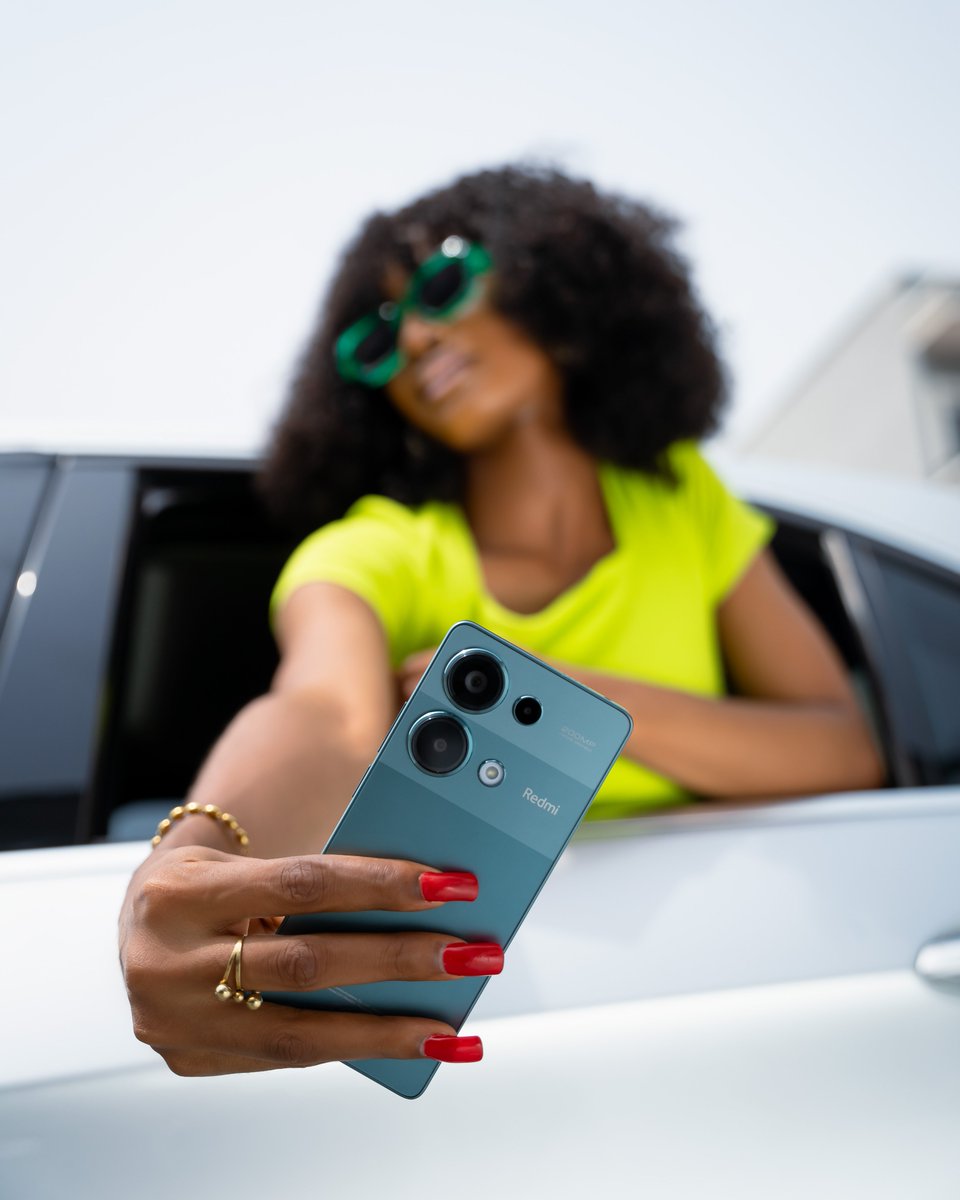 Capture the fun and express the vibe with Redmi Note 13 Pro's stunning 200MP camera.📸

From laughter to adventure, freeze those unforgettable moments effortlessly!

It is available for a RRP of N384,800!

#RedmiNote13Pro
#EveryShotIconic