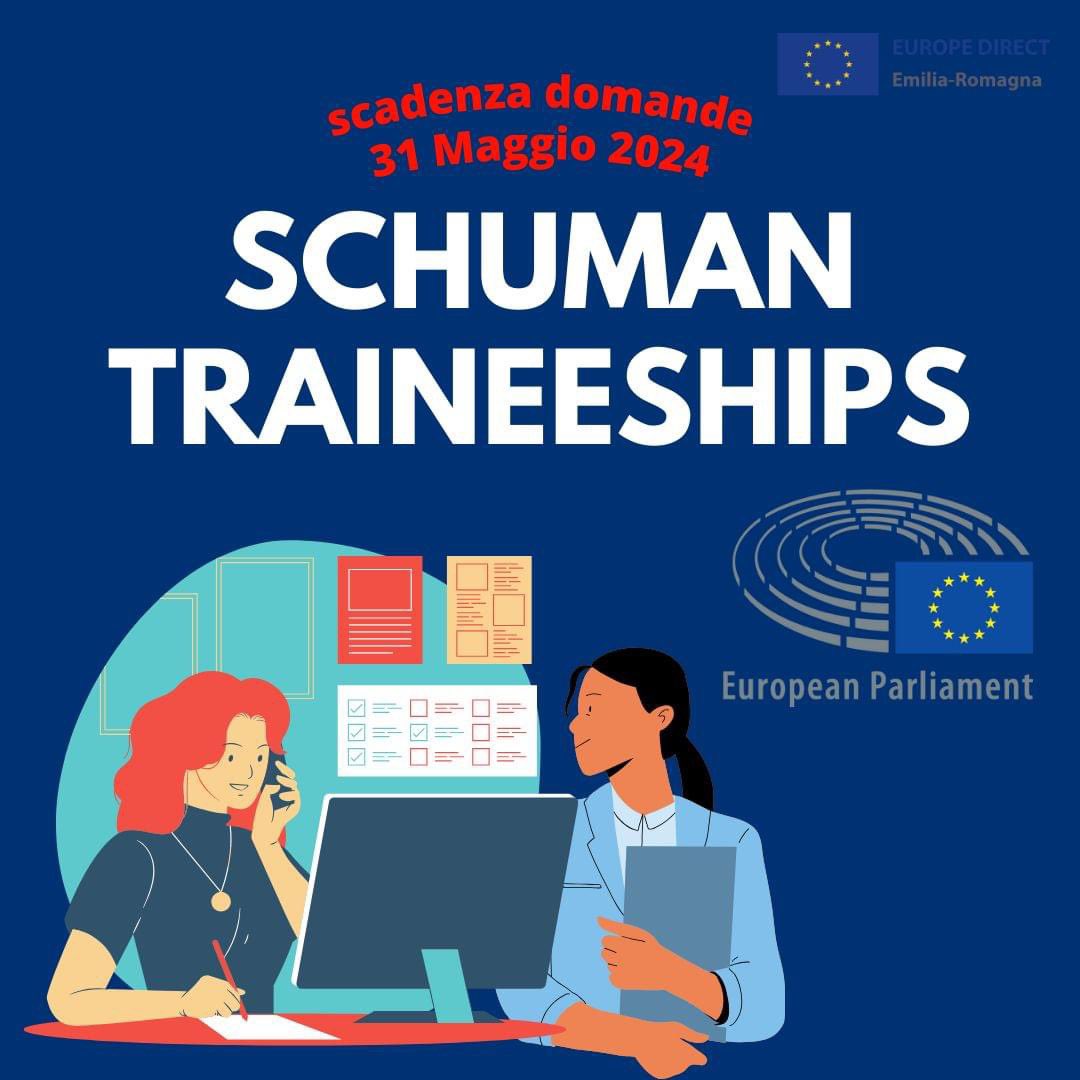 ❗TIROCINI AL <a href="/Europarl_EN/">European Parliament</a> 
Puoi fare domanda fino al 31 MAGGIO per tirocini che iniziano il 1° ottobre 2024❗

🔗 Ecco i link regioneer.it/Trsh per un collegamento diretto con la pagina Schuman Traineeships!

#EuropeanParliament #EuropeanUnion