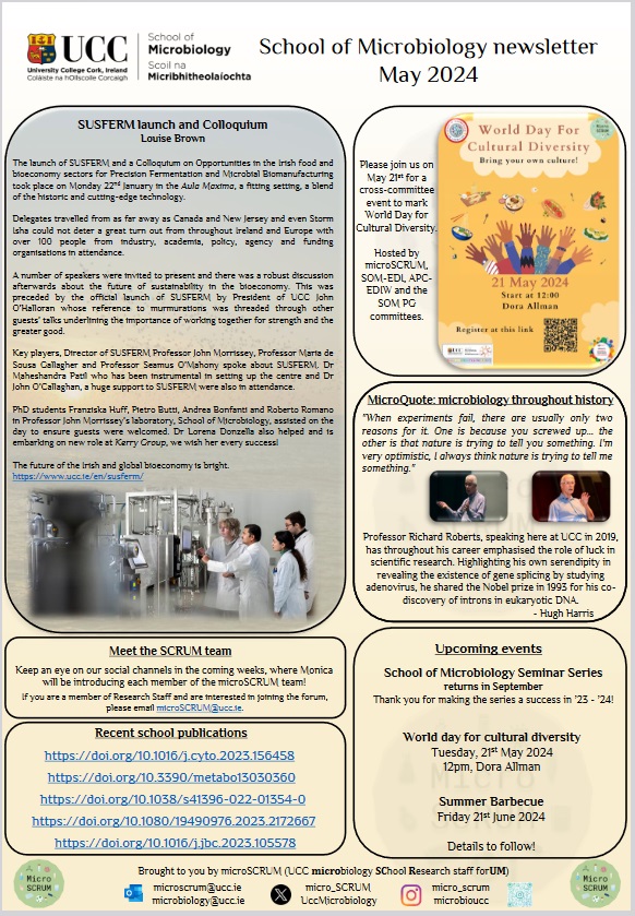 microSCRUM (@micro_scrum) on Twitter photo Read our latest newsletter, thanks to Editor <a href="/phagebrain/">Brian McDonnell</a>. Recent School developments and exciting upcoming events. <a href="/UccMicrobiology/">Microbiology UCC</a> <a href="/MicroPGUCC/">UCC Microbiology Postgrad Committee</a> <a href="/Pharmabiotic/">APC Microbiome Ireland</a> <a href="/UCCResearch/">UCC Research</a> <a href="/SEFSUCC/">SEFS<a href="/UCC/">UCC Ireland</a></a> @UCC Read our latest newsletter, thanks to Editor <a href="/phagebrain/">Brian McDonnell</a>. Recent School developments and exciting upcoming events. <a href="/UccMicrobiology/">Microbiology UCC</a> <a href="/MicroPGUCC/">UCC Microbiology Postgrad Committee</a> <a href="/Pharmabiotic/">APC Microbiome Ireland</a> <a href="/UCCResearch/">UCC Research</a> <a href="/SEFSUCC/">SEFS<a href="/UCC/">UCC Ireland</a></a> @UCC