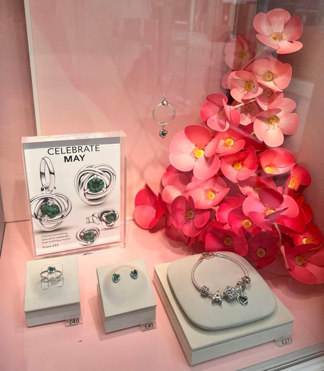 Shine bright this May with our stunning birthstone jewellery from Pandora! Celebrate the month with timeless elegance and a touch of sparkle. 💎✨ 

#MayBirthstone #PandoraJewellery #ShopAndShine