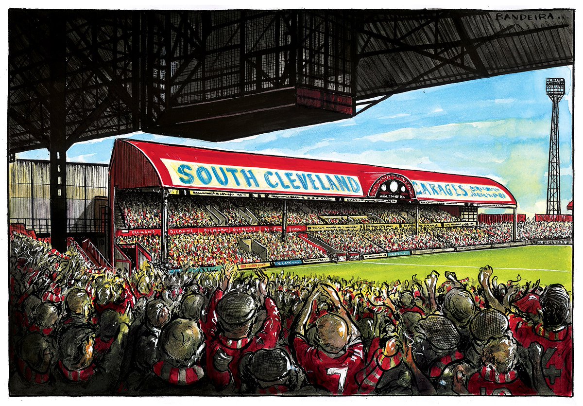 BRING ON THE BORO Illustration for AYRESOME 2024 calendar Prints of any image here from both AYRESOME 2024 and RIVERSIDE 2025 collections 👇 graemebandeira.co.uk/shop/ #MiddlesbroughFC #UTB #AyresomePark