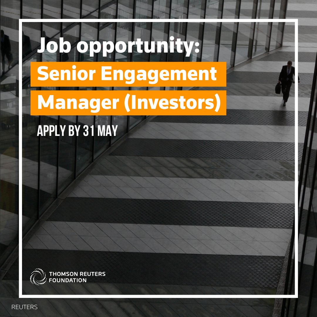💼 We're hiring for a Senior Engagement Manager! You'll support the next phase of growth of the Workforce Disclosure Initiative – engaging and managing relationships with some of the world’s leading investors and strengthening our data intelligence. ⤵️ tmsnrt.rs/44DwSo7