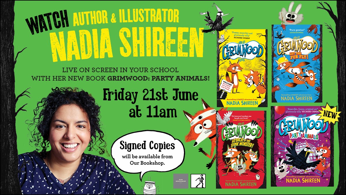 Have you booked your place for @NadiaShireen to speak live to your school on Friday 21st June? You won't want to miss out! 🦊 📚 🎤