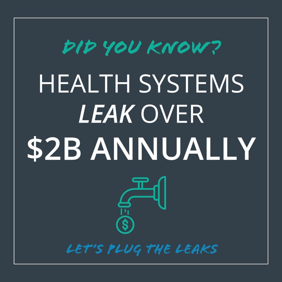 Health systems leak over $2B annually, surpassing average hospital expenditure. Partner with us for a diagnostic recovery audit to recover up to 25% of leaked funds and save millions. #HealthcareFinance #CostRecovery 
buff.ly/3TTRmUF